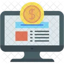 Dinheiro Digital Deposito Doacao Ícone