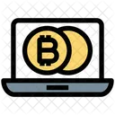 Dinheiro Digital Bitcoin Dinheiro Ícone