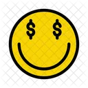 Smiley Emoticon Dolar Icon