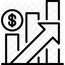 Crescimento Financeiro Crescimento Monetario Lucro Monetario Ícone