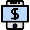 Dinheiro On Line Pagamento On Line Dolar Na Nuvem Icon