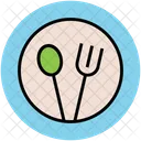 Dining Plate Fork Icon