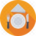 Dining Napkin Plate Icon