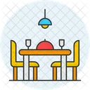 Dining Room Dining Table Chairs Icon