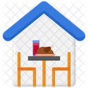 Dining Room Dinner Table Furniture Icon