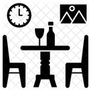 Dining Room Dining Table Furniture Icon