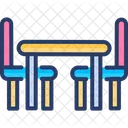 Dining Room Dining Table Furniture Icon