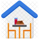 Dining Room Dinner Table Furniture Icon