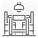 Dining Room Dinner Table Furniture Icon