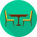 Dining Table Chair Furniture Icon