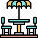 Picnic Dining Table Table Icon