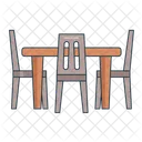 Dining Table Chairs Dining Icon