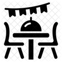 Dinner Table Dining Table Restaurant Icon