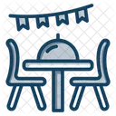 Dinner Table Dining Table Restaurant Icon
