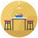 Dining Table Furniture Restaurant Table Icon