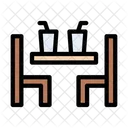 Table Chair Drinks Icon