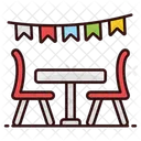 Dining Table Cafe Table Lunchtime Icon
