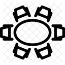 Dining Table Elements Icon