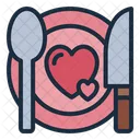 Dinner Plate Knife Icon