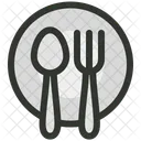Dinner Fork Plate Icon
