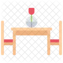 Dinner Table Chair Icon