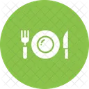 Dinner Plate Fork Icon