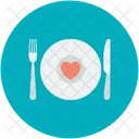 Dinner Date Plate Icon