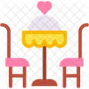 Dinner Love And Romance Valentines Day Icon