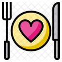 Dinner Heart Party Icon