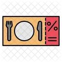 Dinner Coupon Coupon Discount Icon