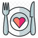 Date Dinner Meal Icon