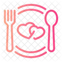 Dinner Plate Heart Icon