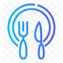 Dinner Plate Fork Icon