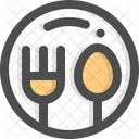 Dinner Food Plate Icon
