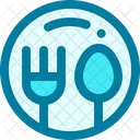 Dinner Food Plate Icon