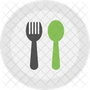 접시 숟가락 호텔링 아이콘