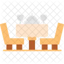 Dinner Table Chairs Dinner Icon