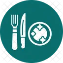 Dinning Fork Plate Icon