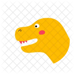 Dinosaur Face  Icon
