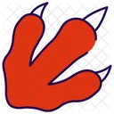 Dinosaur footprint  Icon