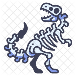 Download Dinosaur Skeleton Icon Of Colored Outline Style Available In Svg Png Eps Ai Icon Fonts 3D SVG Files Ideas | SVG, Paper Crafts, SVG File