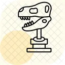 Dinosaur Skull Minimal Outline Icon