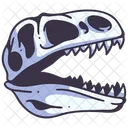 Dinosaur Skeleton Monster Icon