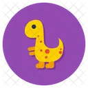 Dinosaurio Dinosaurio De Dibujos Animados Dinosaurio Lindo Icono