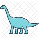 Dinosaurio Herbivoro Peligroso Icono