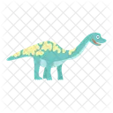 Dinosaurio Dinosaurio De Dibujos Animados Dinosaurio Lindo Icono