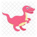 Dinosaurio Dinosaurio De Dibujos Animados Dinosaurio Lindo Icono