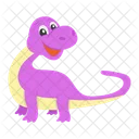 Dinosaurio Dinosaurio De Dibujos Animados Dinosaurio Lindo Icono