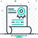 Diplom Patent Abschluss Symbol