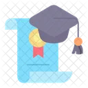 Diploma Degree Graduate Icon